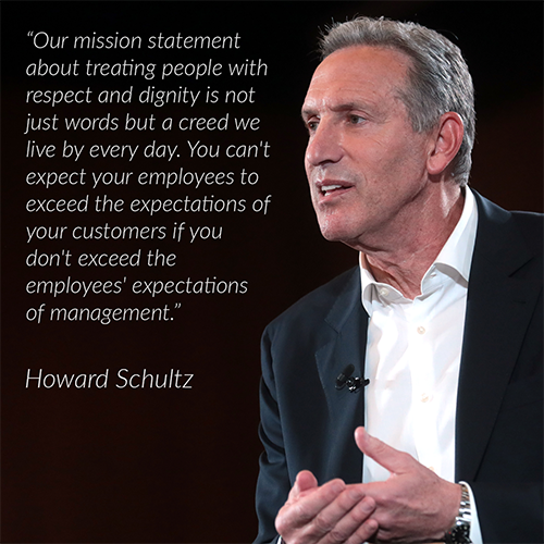 Howard Schultz Customer Service Quote