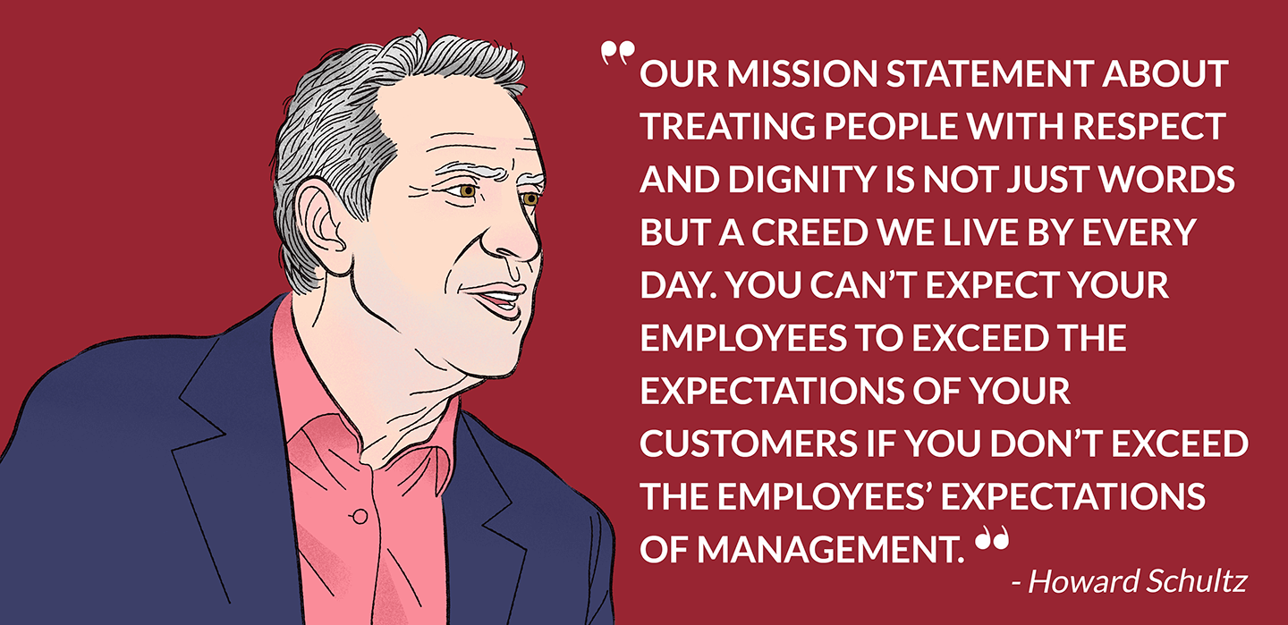 Howard Schultz Customer Service Quote